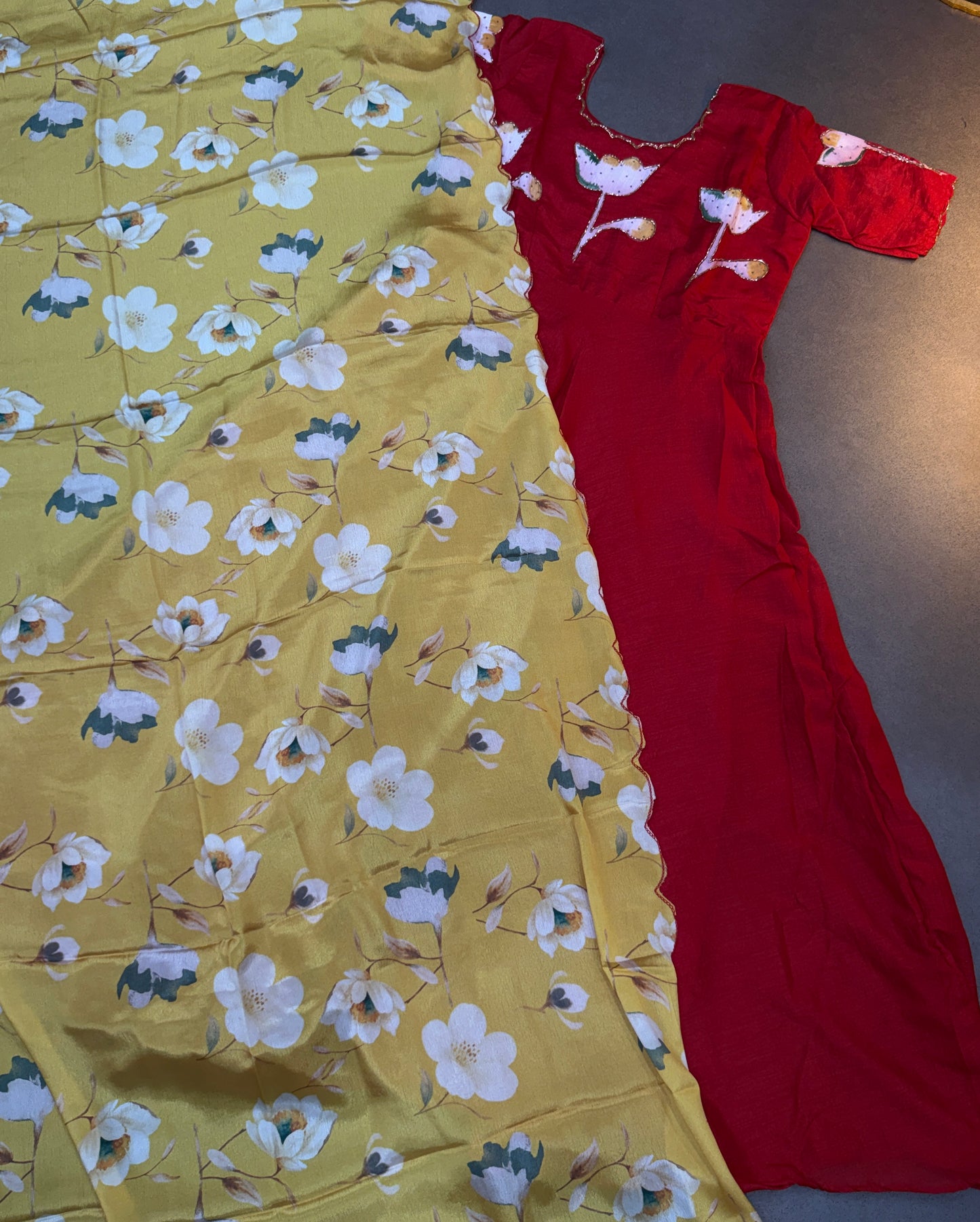 Café Party Desginer Paint Maggam gowns