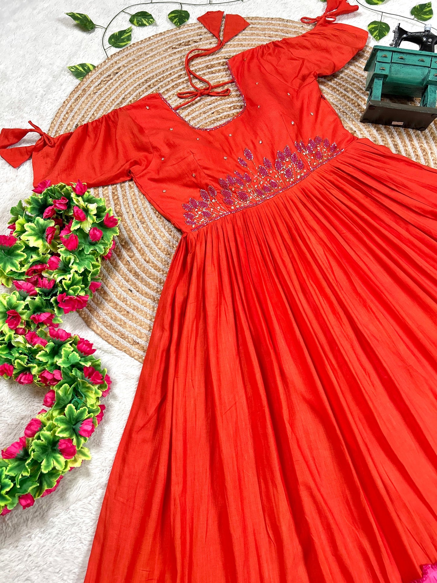 Handwork Duel shade Mul gowns