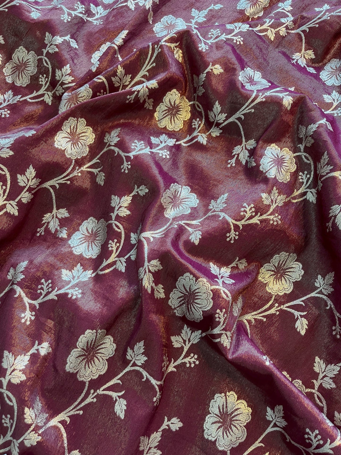 Cosmos silk saree with Unstich blouse budget