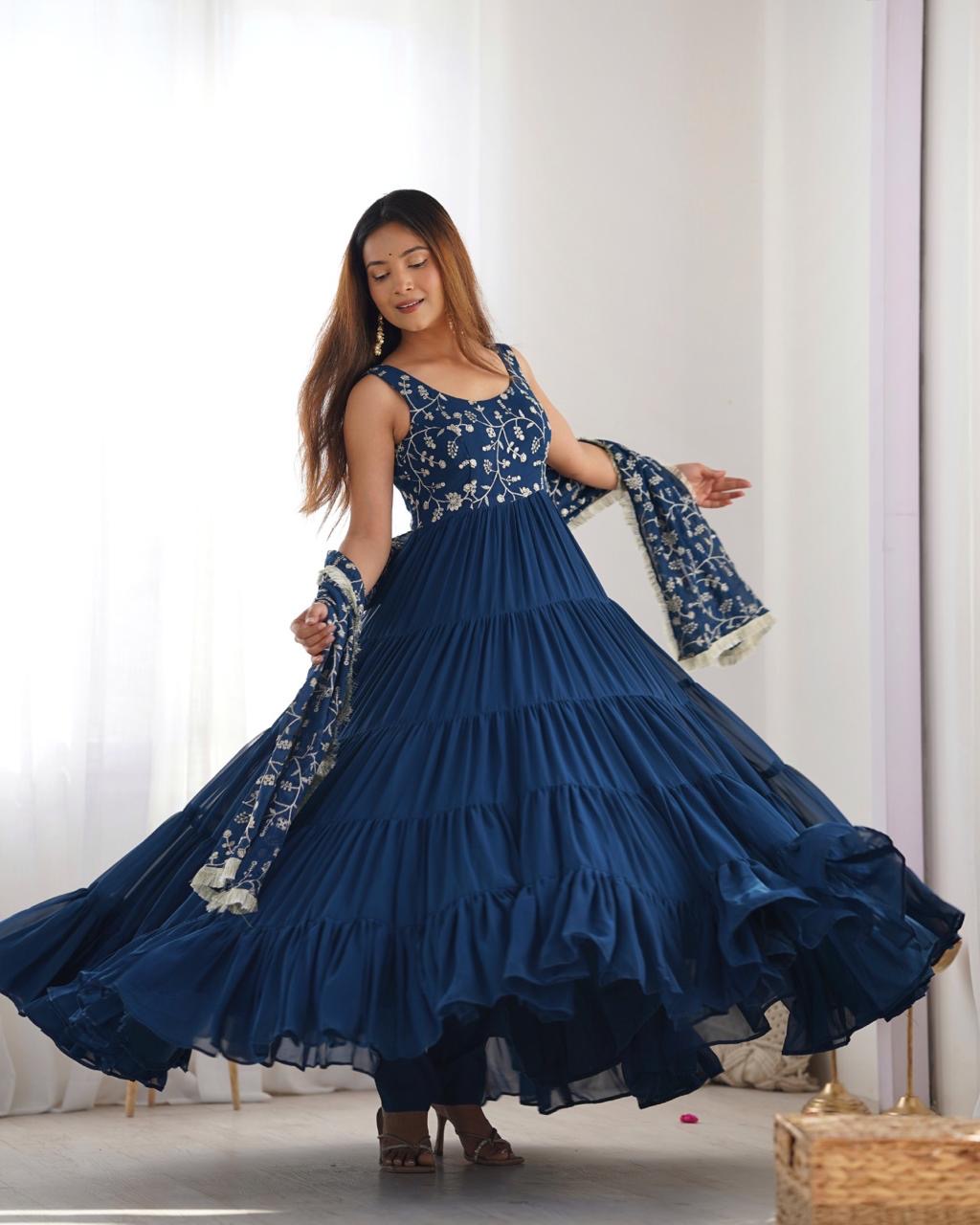 Anarakali Gowns /3 In one Use Set