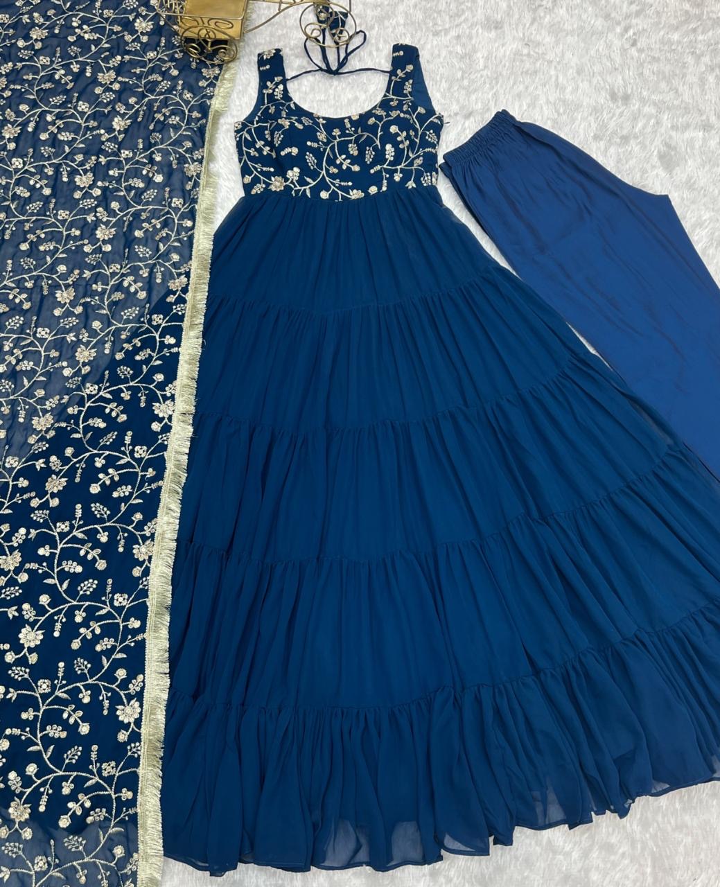Anarakali Gowns /3 In one Use Set