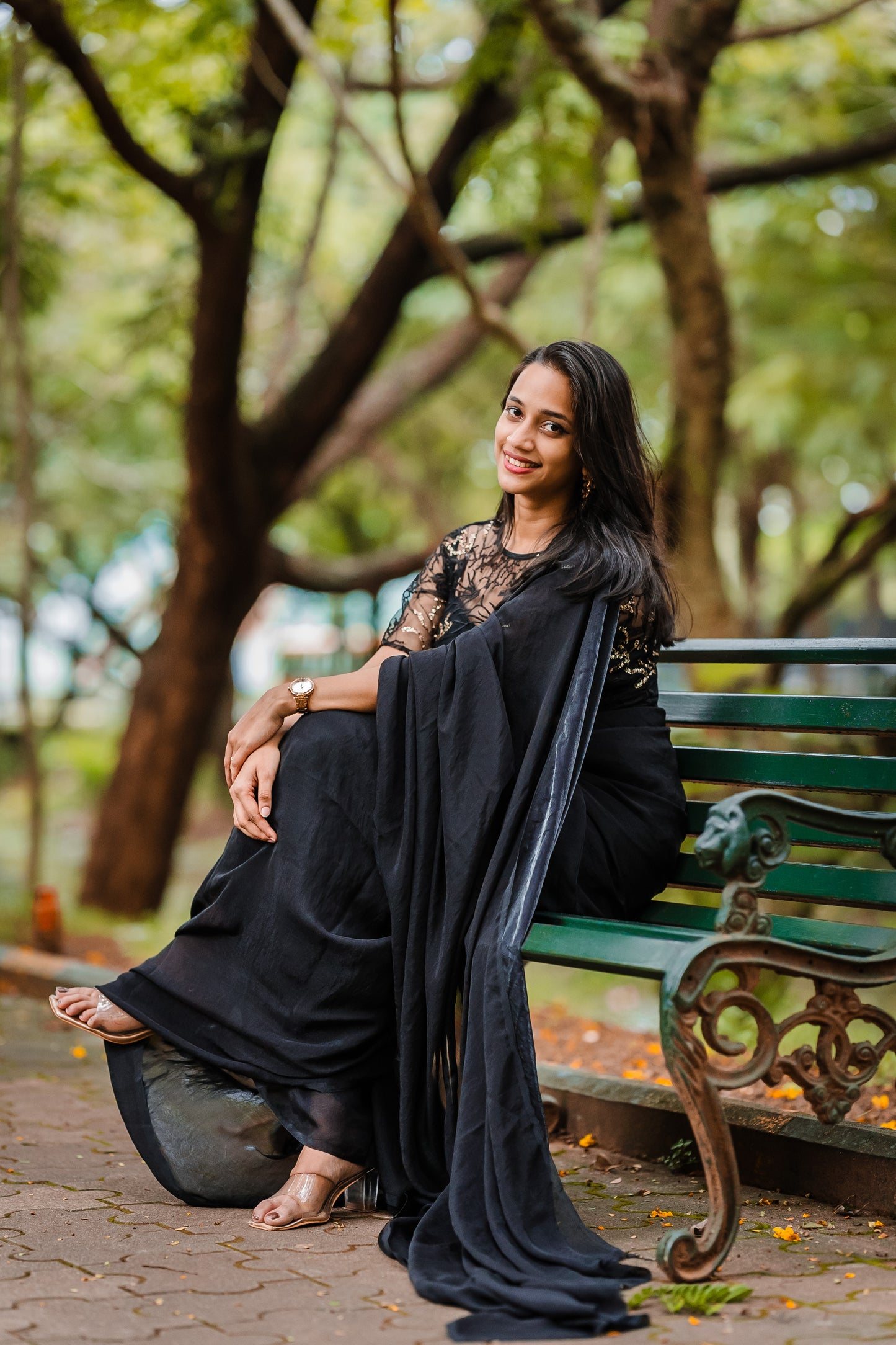 Saree With Stitched Blouse