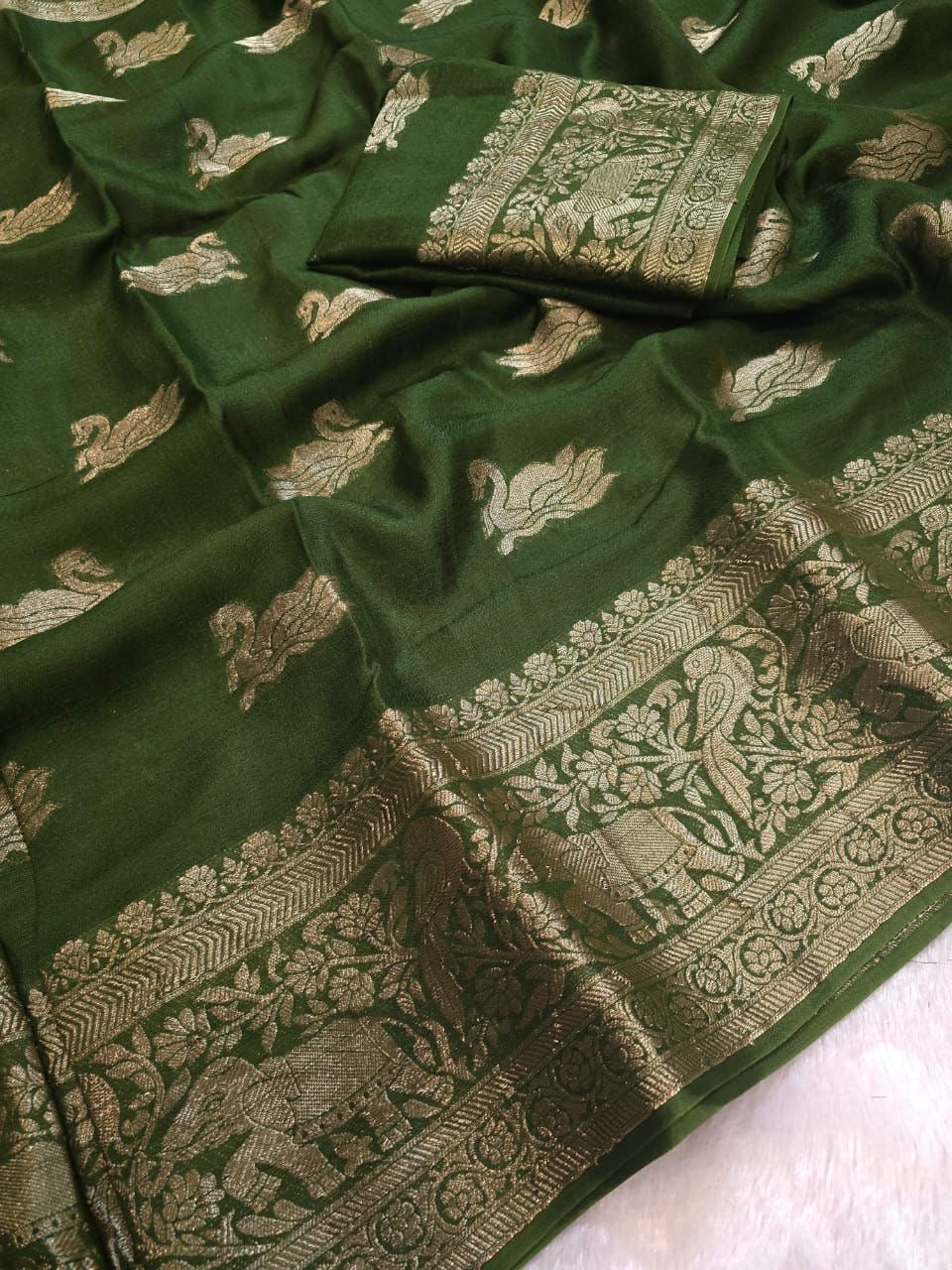 Khadi Viscose Border Sarees