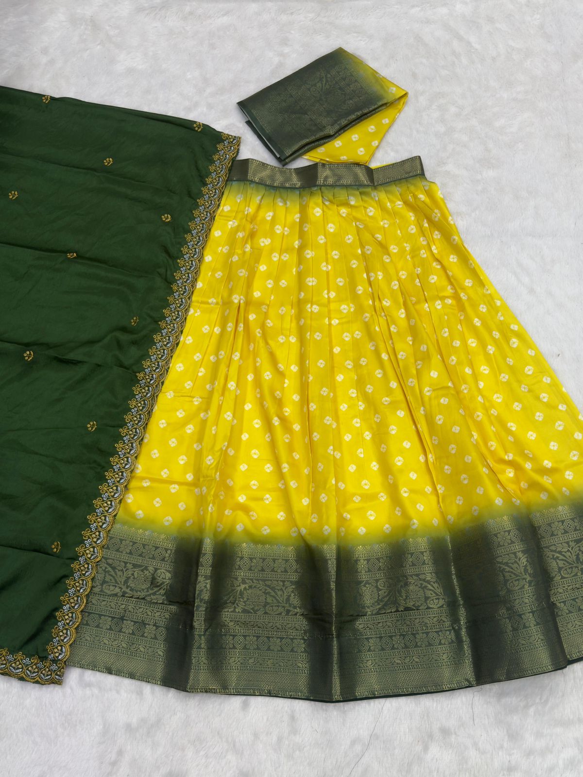 Bandhani Lehengas With Georgette Dupattas