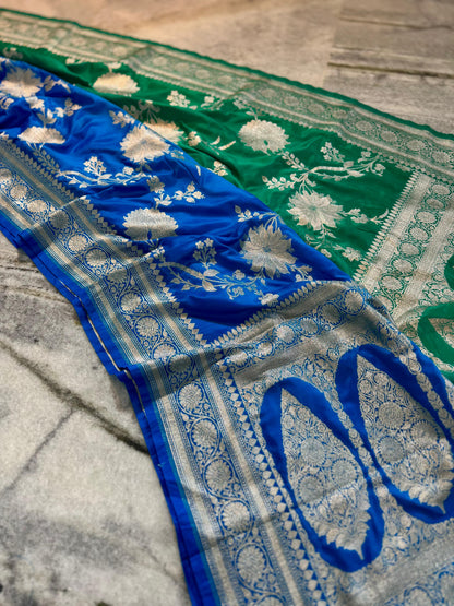 Pure Mashru  Banarasi saree for festival