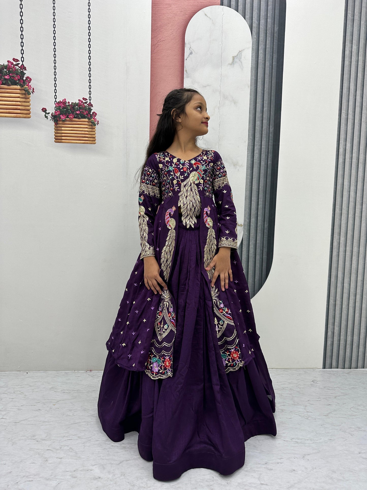 Kids cute peacock Desginer sets