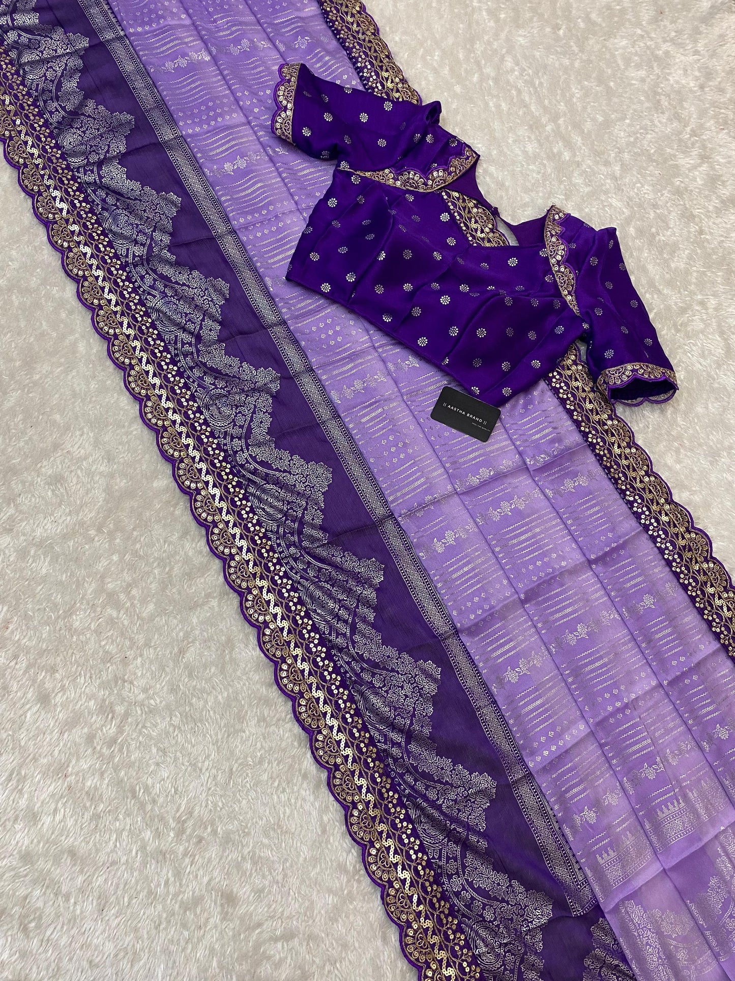 Desginer Saree With Stitched Blouse