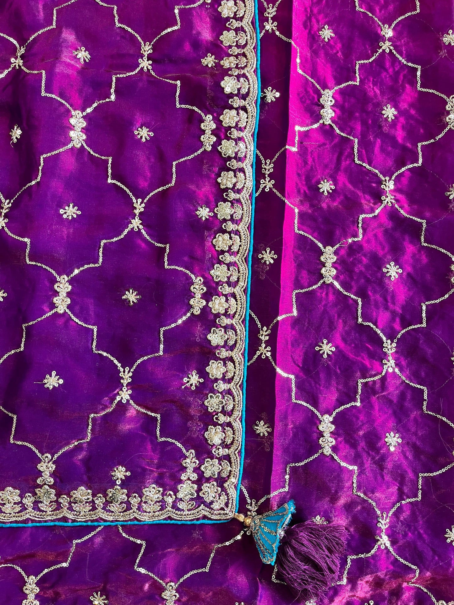 Luxe Pure Space silk Coding saree with stiched blosue