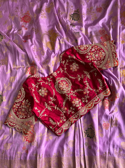 Saree With Stitched Blouse Luxe