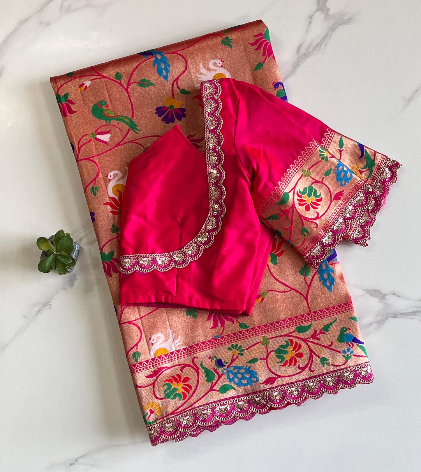 Paithani Luxe saree With Stitched Blouse