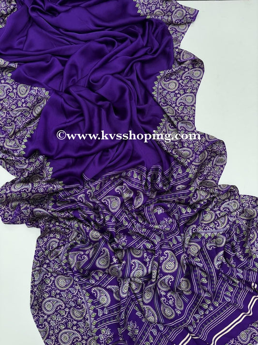 Pure Soft crepe lightweight, Ajrakh Saress