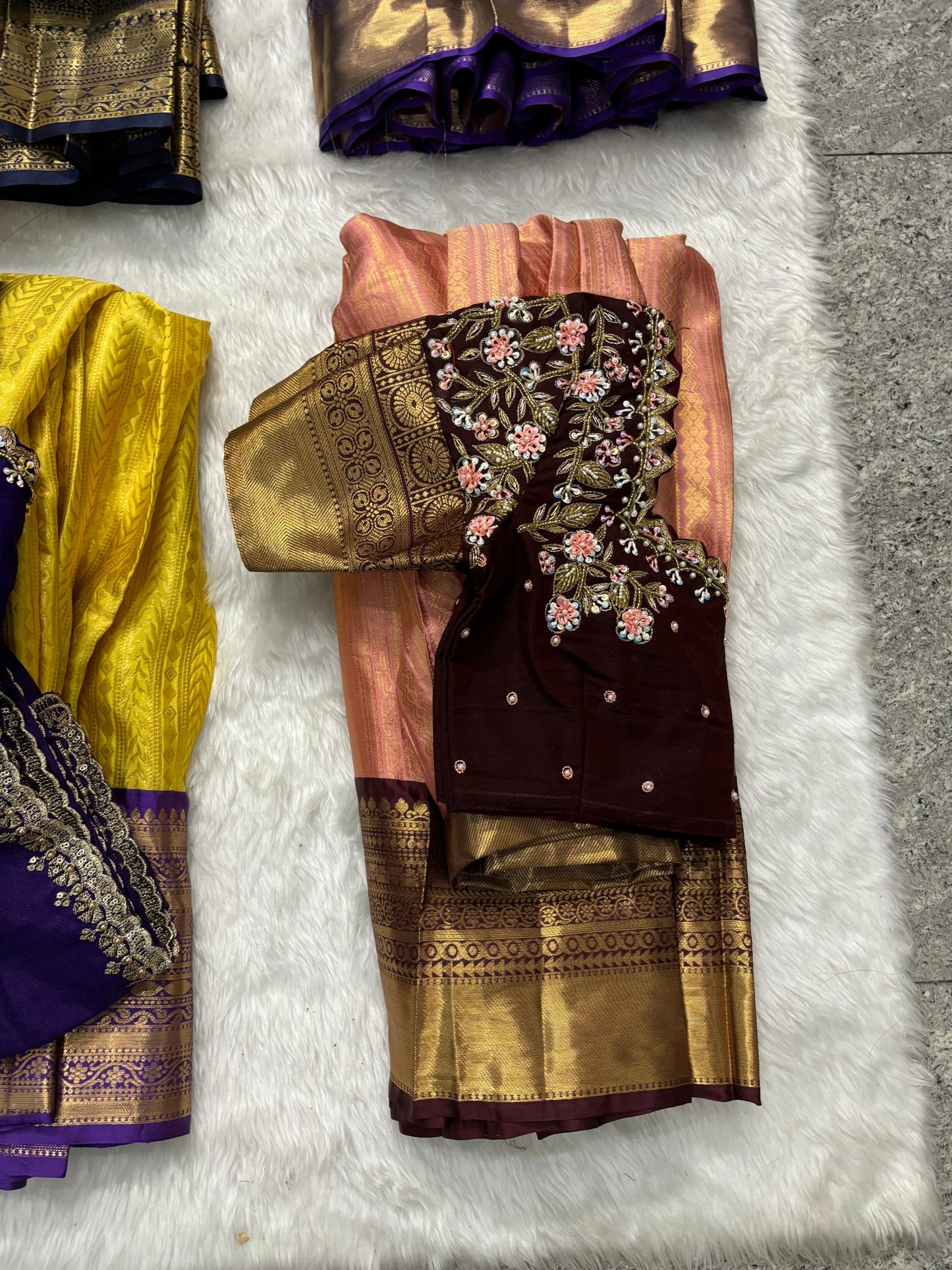 Kanchipuram Maggam work Lehenga sets
