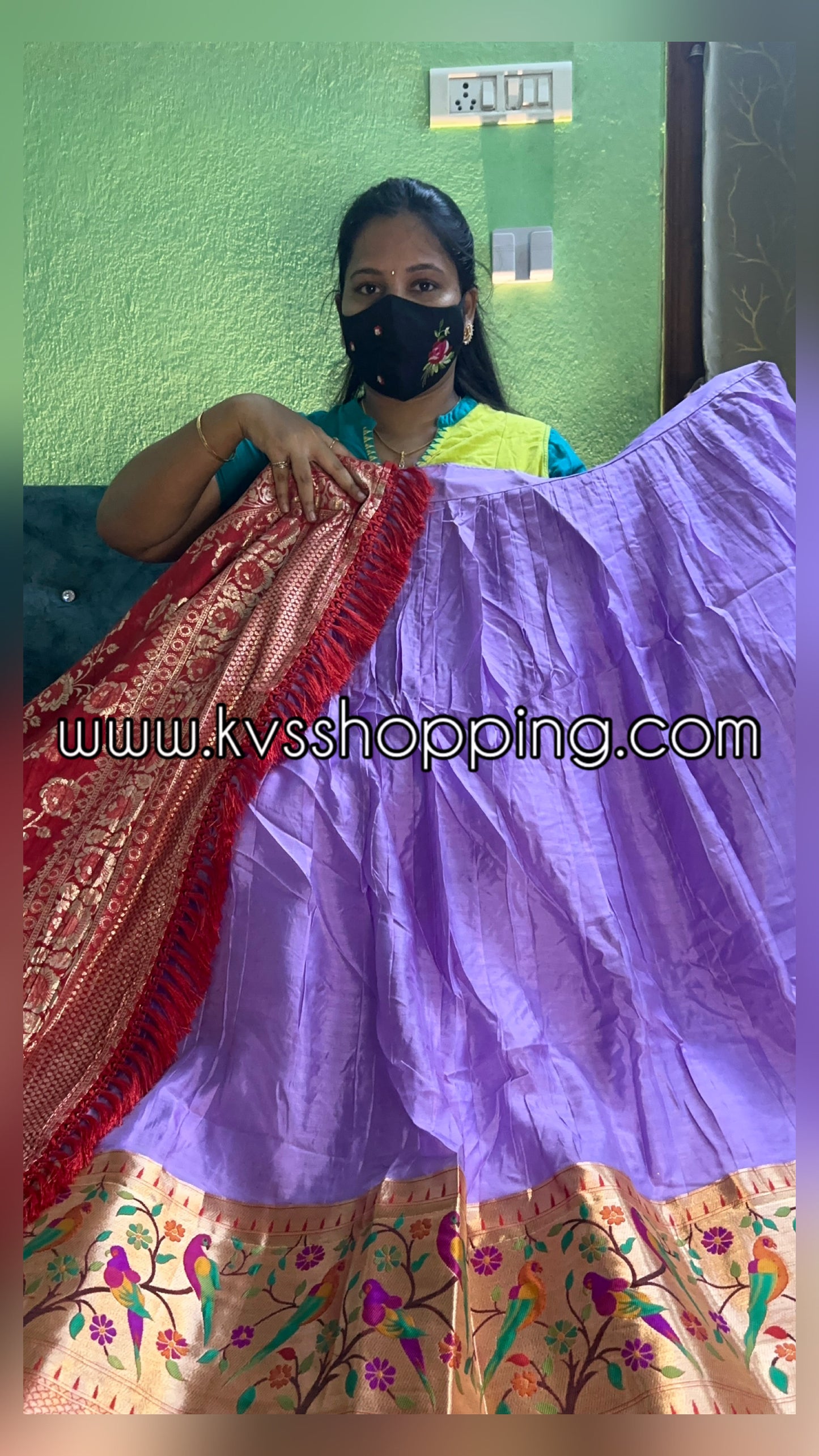 Pure Paithani With Georgette semi stich Lehengas