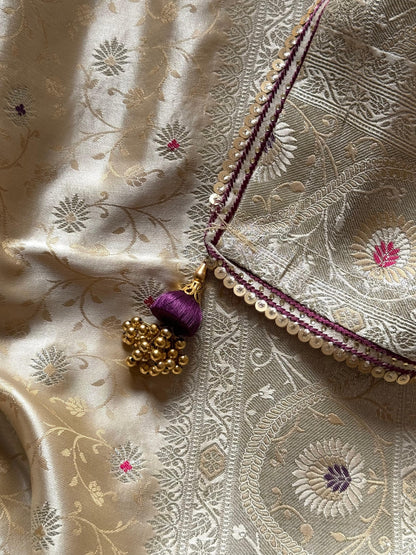 Desginer Luxe Stitched Blouse Saree