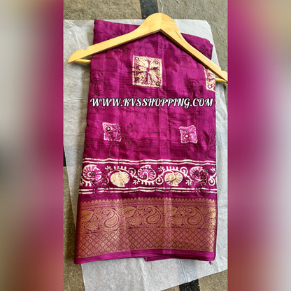Shiobari With Bandhini soft Muslin Silk Budget saree (celebrate inspired)