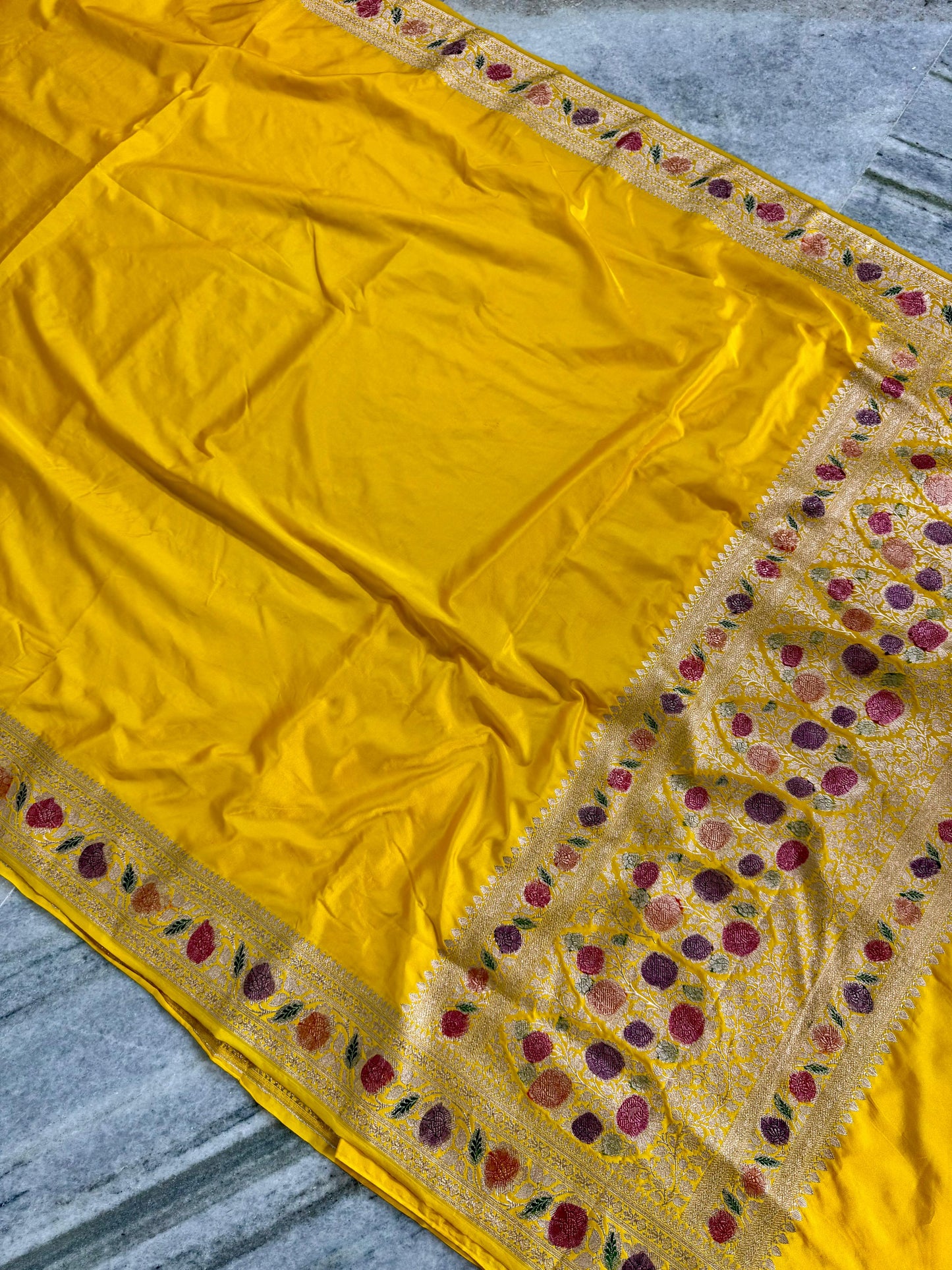 Pure Mashru  Banarasi saree for festival