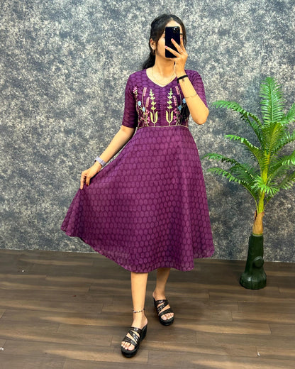 Hakoba embroidery gowns