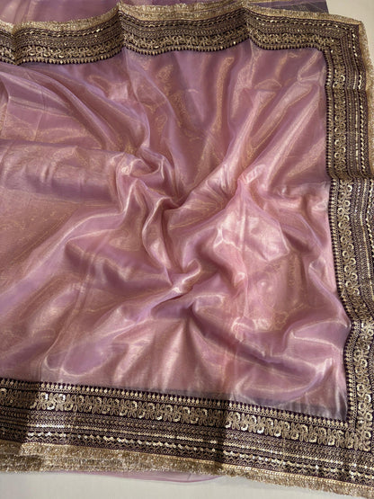 Desginer sequence luxe sarees with stitched blouse