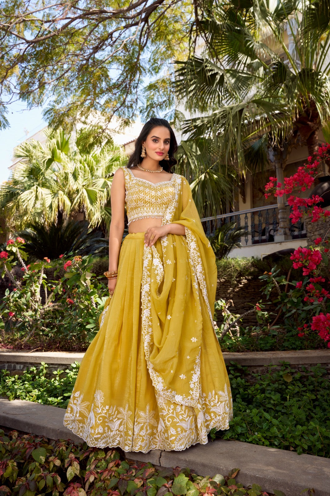 Mehendi glow special lehenga