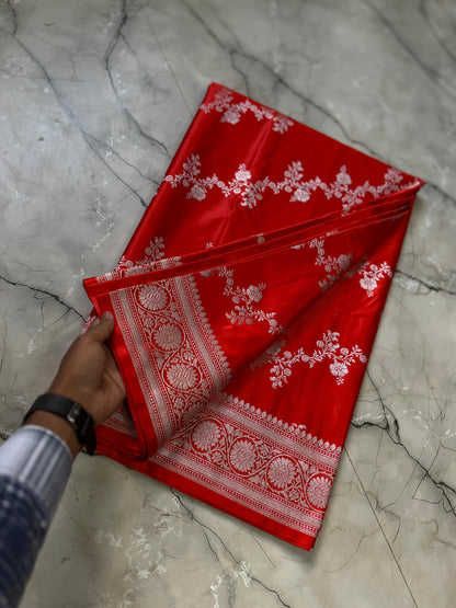 Luxe Pure Banarasi Handloom Mashru silk luxe sarees