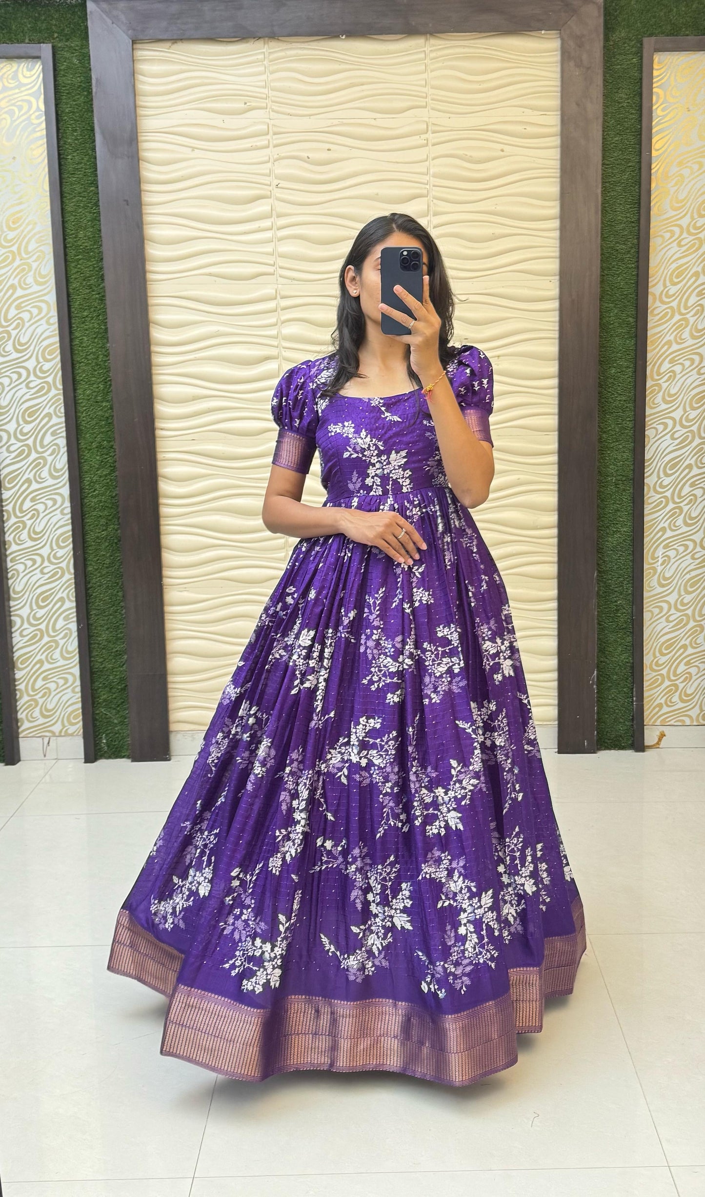 Dola silk fully stitched Wedding gowns