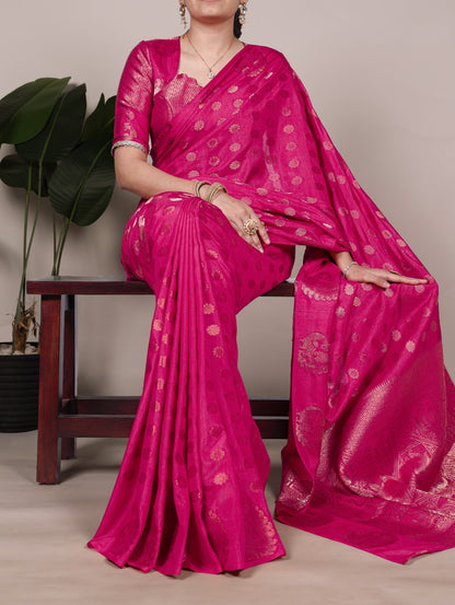 Zari weaving Trendy Budget sarees
