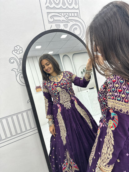 Partywear Set – Top, Lehenga & Shrug For Diwali 🍂