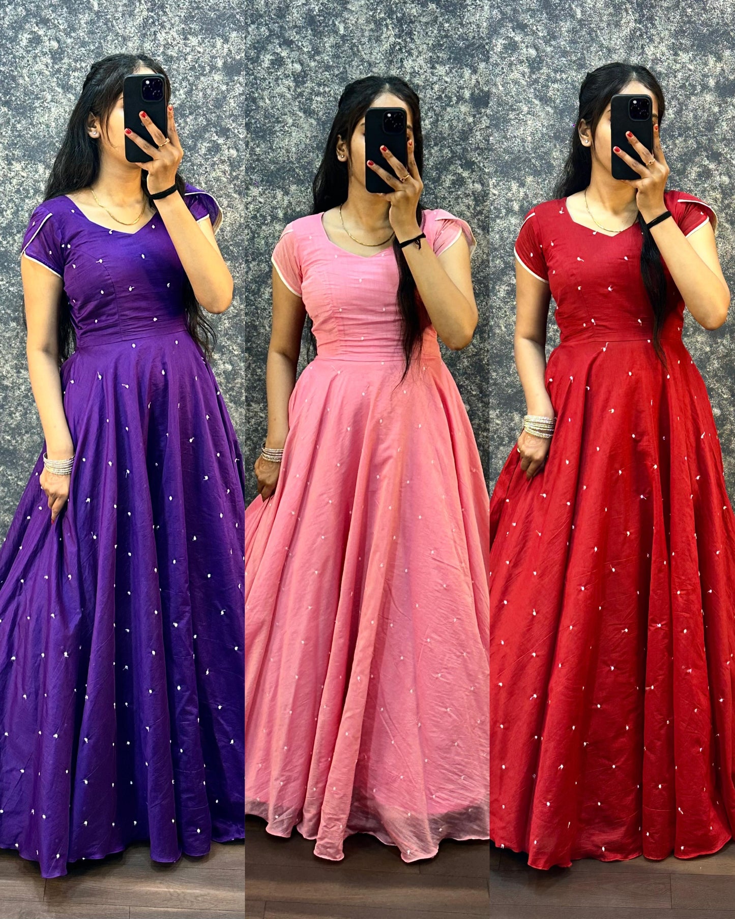 2 In One Long Frock With Dupatta
