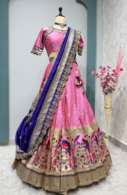 Exquisite Paithani Silk Lehanga