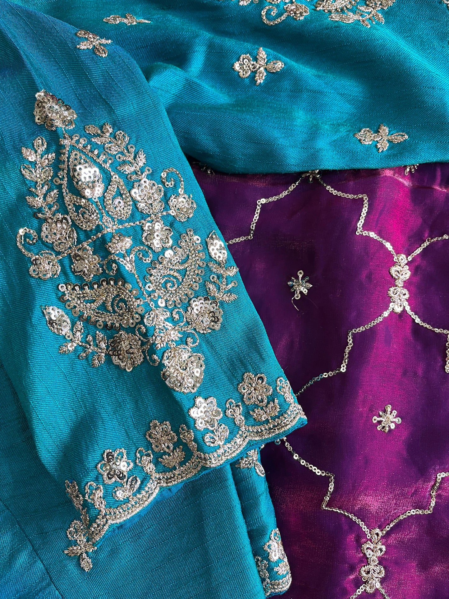 Luxe Pure Space silk Coding saree with stiched blosue