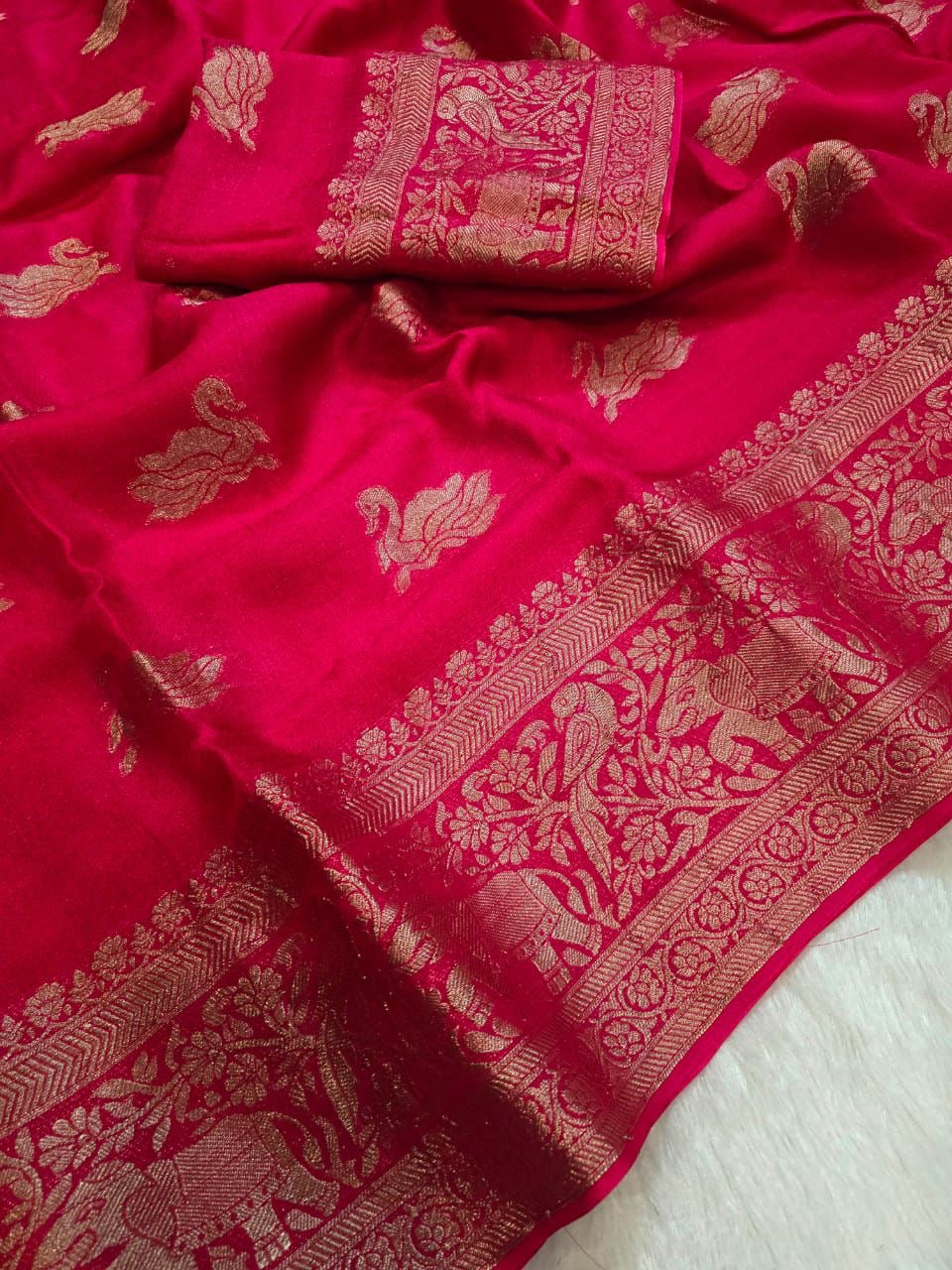 Khadi Viscose Border Sarees