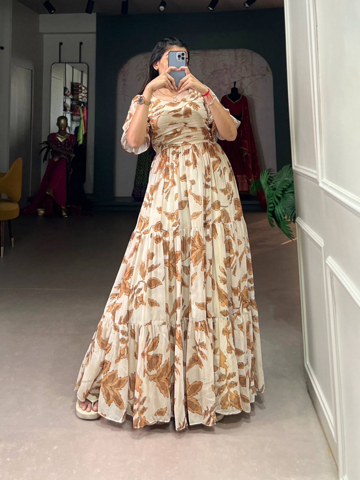 Georgette Long Gown