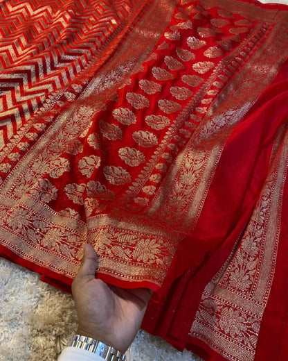 Banarasi Kadhi Georgette Saree