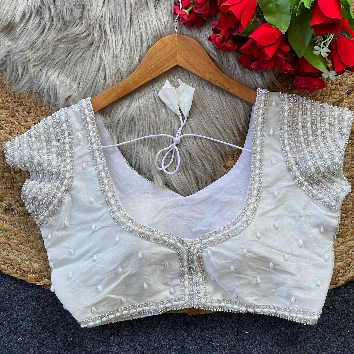 Pearl Stitched Blouse premium