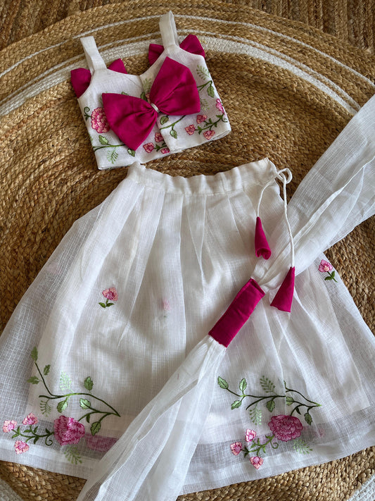 Kids cute Kota doriya embroidery Desginer sets