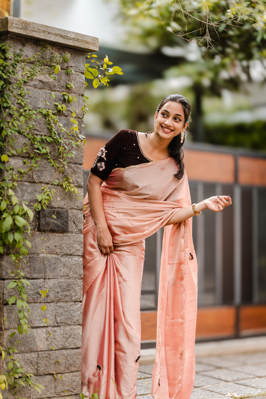 Saree With Stitched Blouse