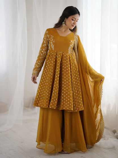 3 Pieces set Anarkali Gown dancing  sets
