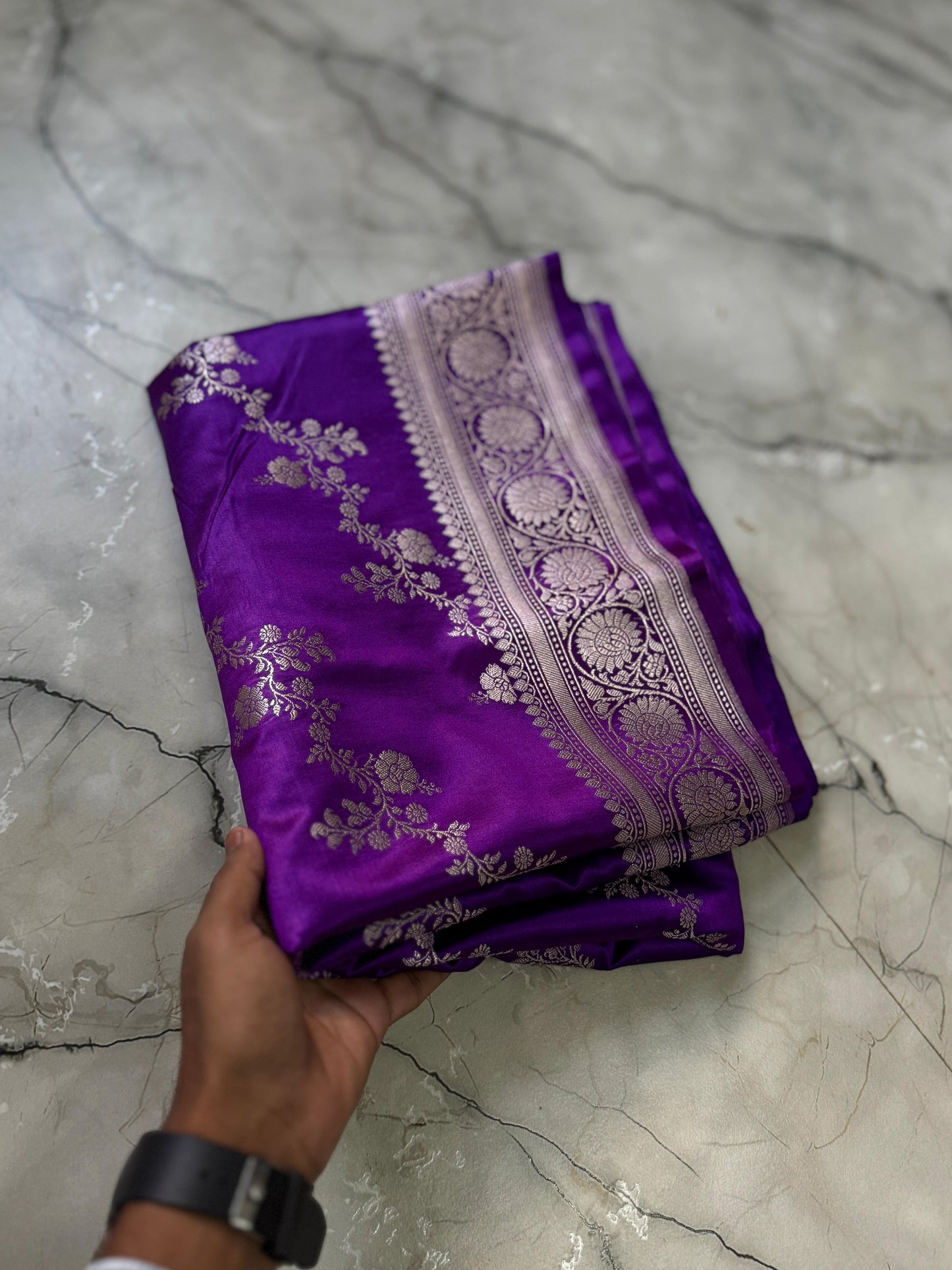 Luxe Pure Banarasi Handloom Mashru silk luxe sarees