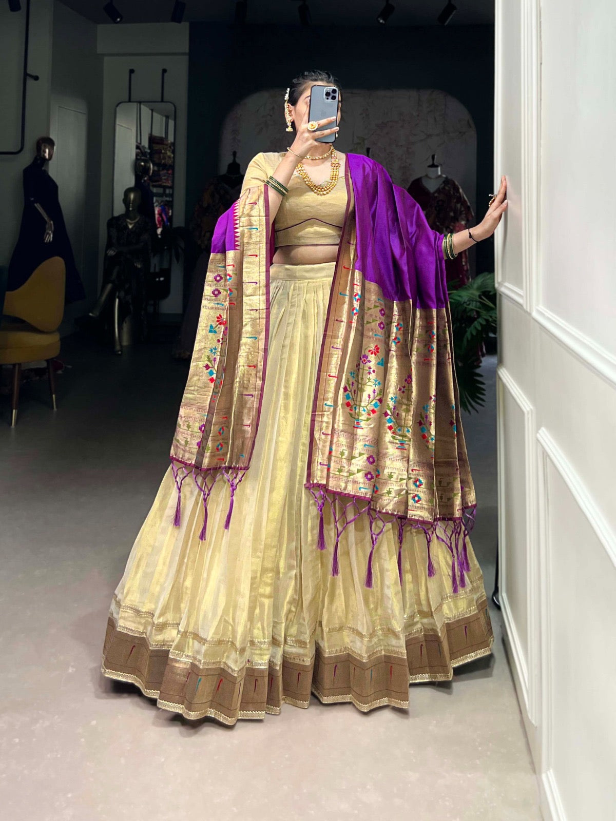 Paithani lehenga set for classy look