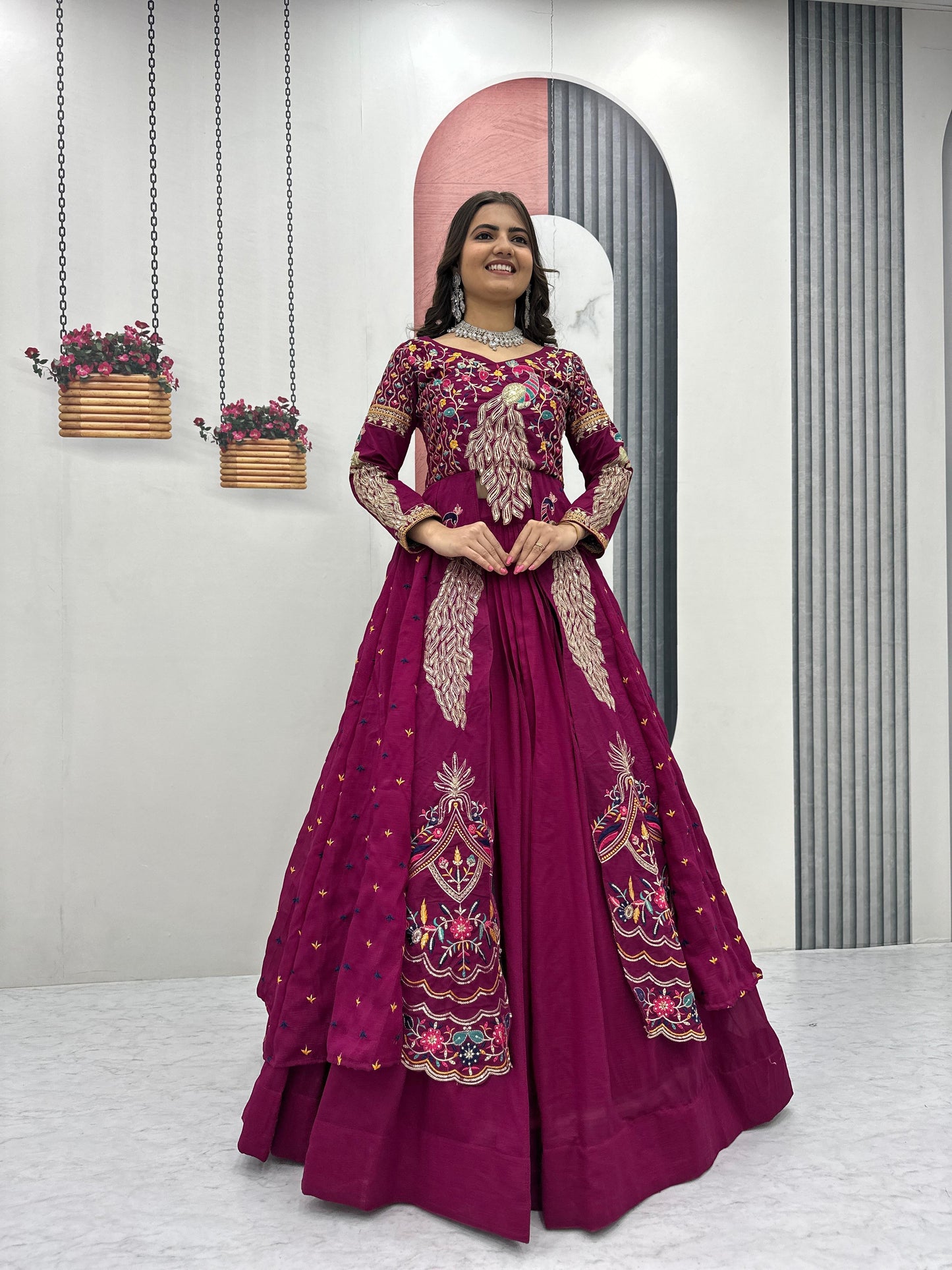 Big Boss, peacock  Degsiner Lehenga