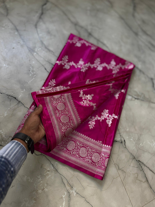 Luxe Pure Banarasi Handloom Mashru silk luxe sarees