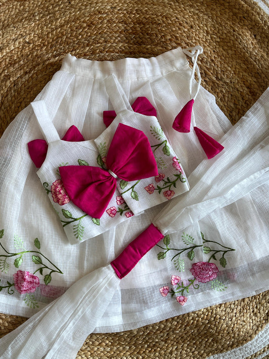Kids cute Kota doriya embroidery Desginer sets