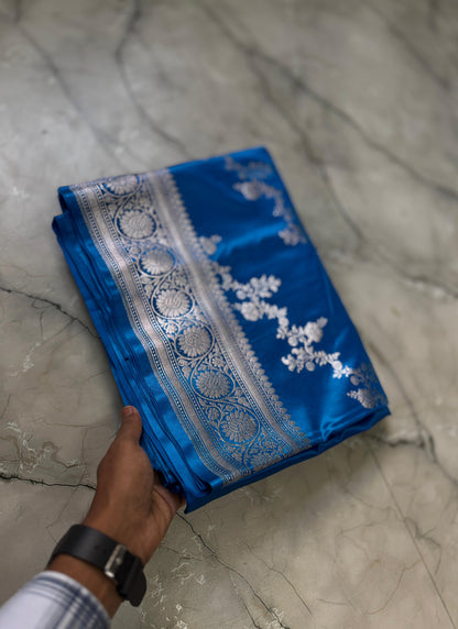 Luxe Pure Banarasi Handloom Mashru silk luxe sarees