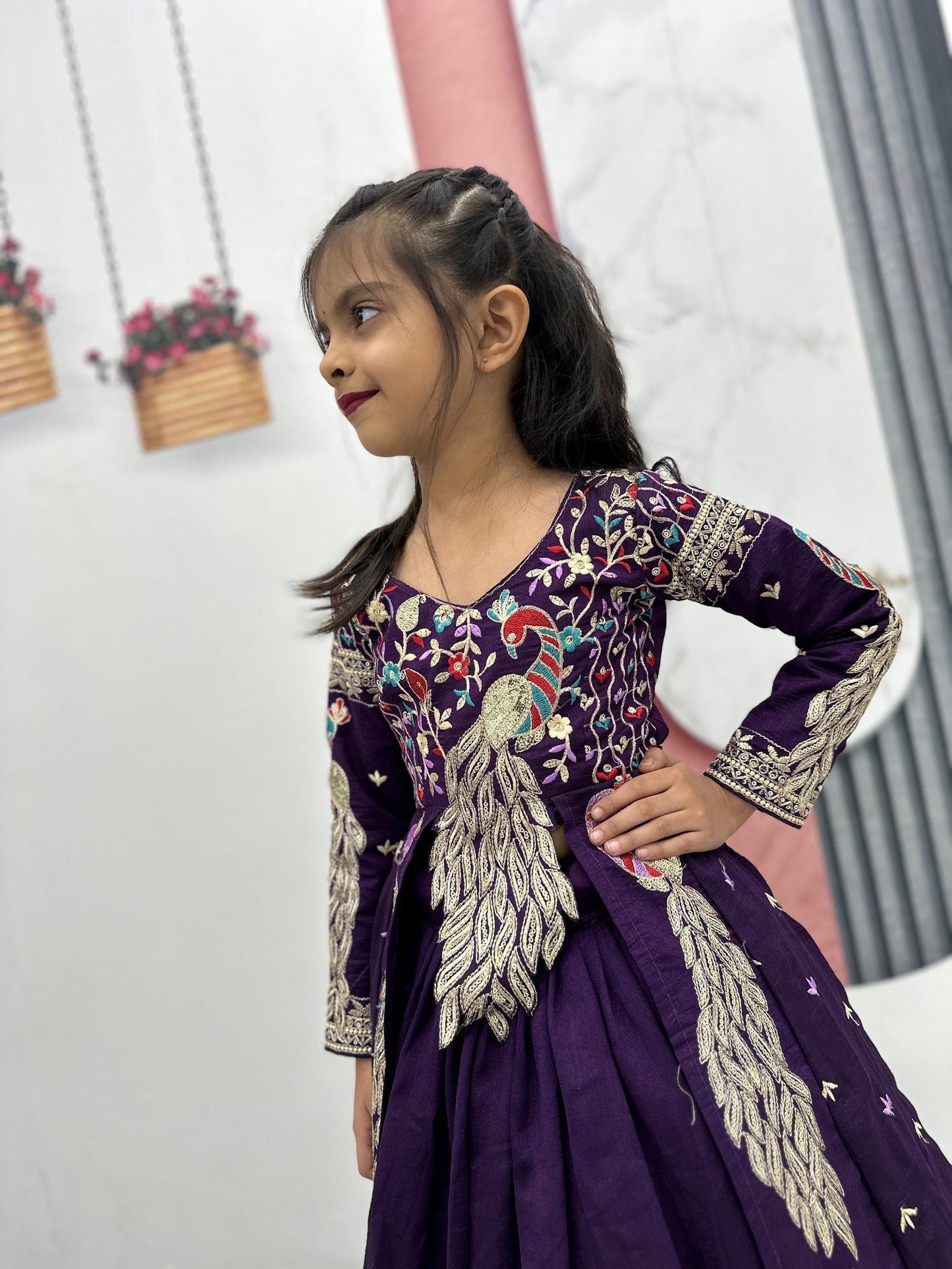 Kids cute peacock Desginer sets