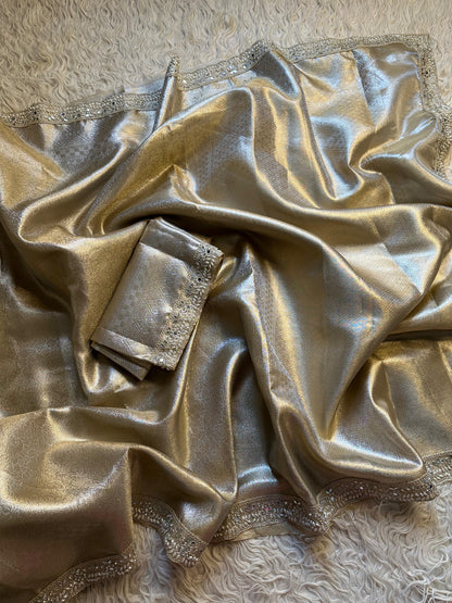 Celebrity inspired , Kanjivaram Saree with Lace Luxe sarees