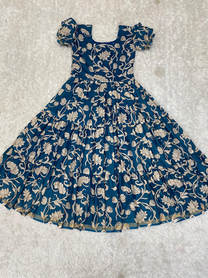 Cotton Silk Printed Gowns