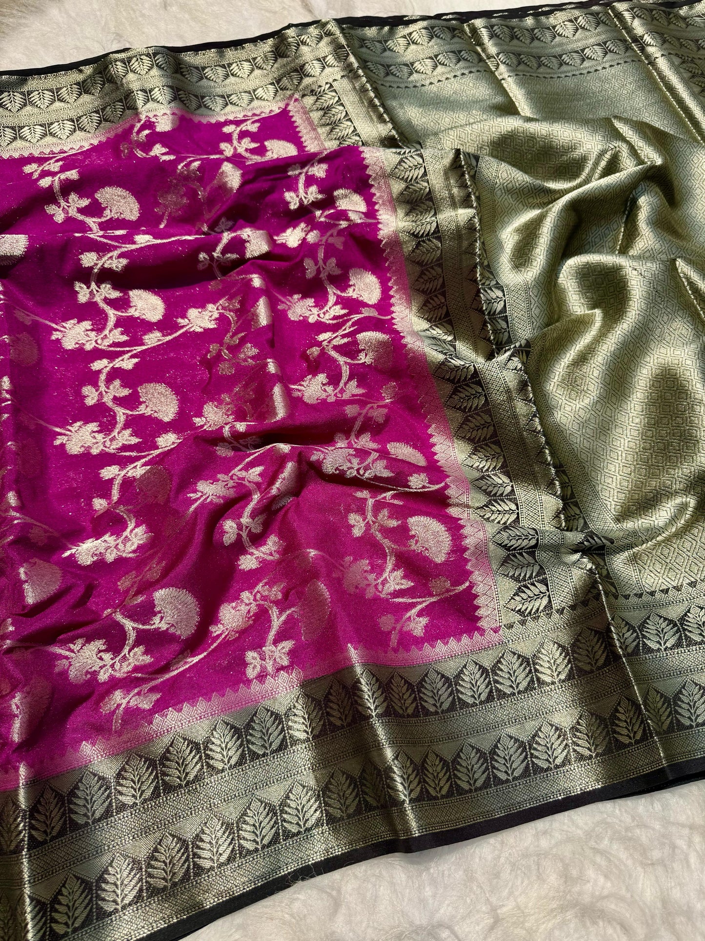 Handloom katan soft Georgette classy sarees