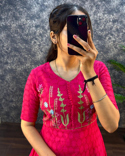 Hakoba embroidery gowns