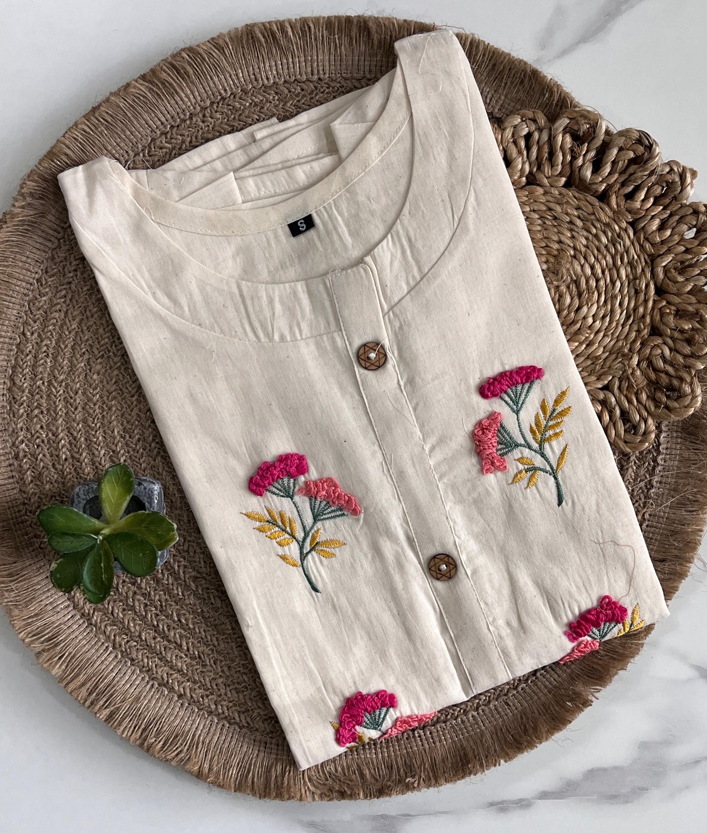 Embroidery Office wear kurtis