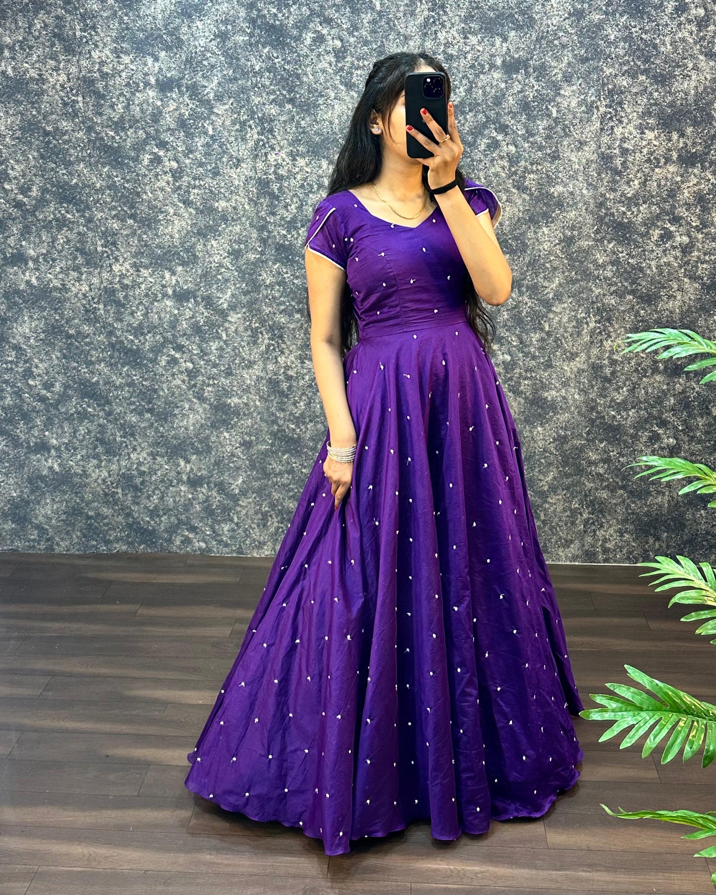 2 In One Long Frock With Dupatta